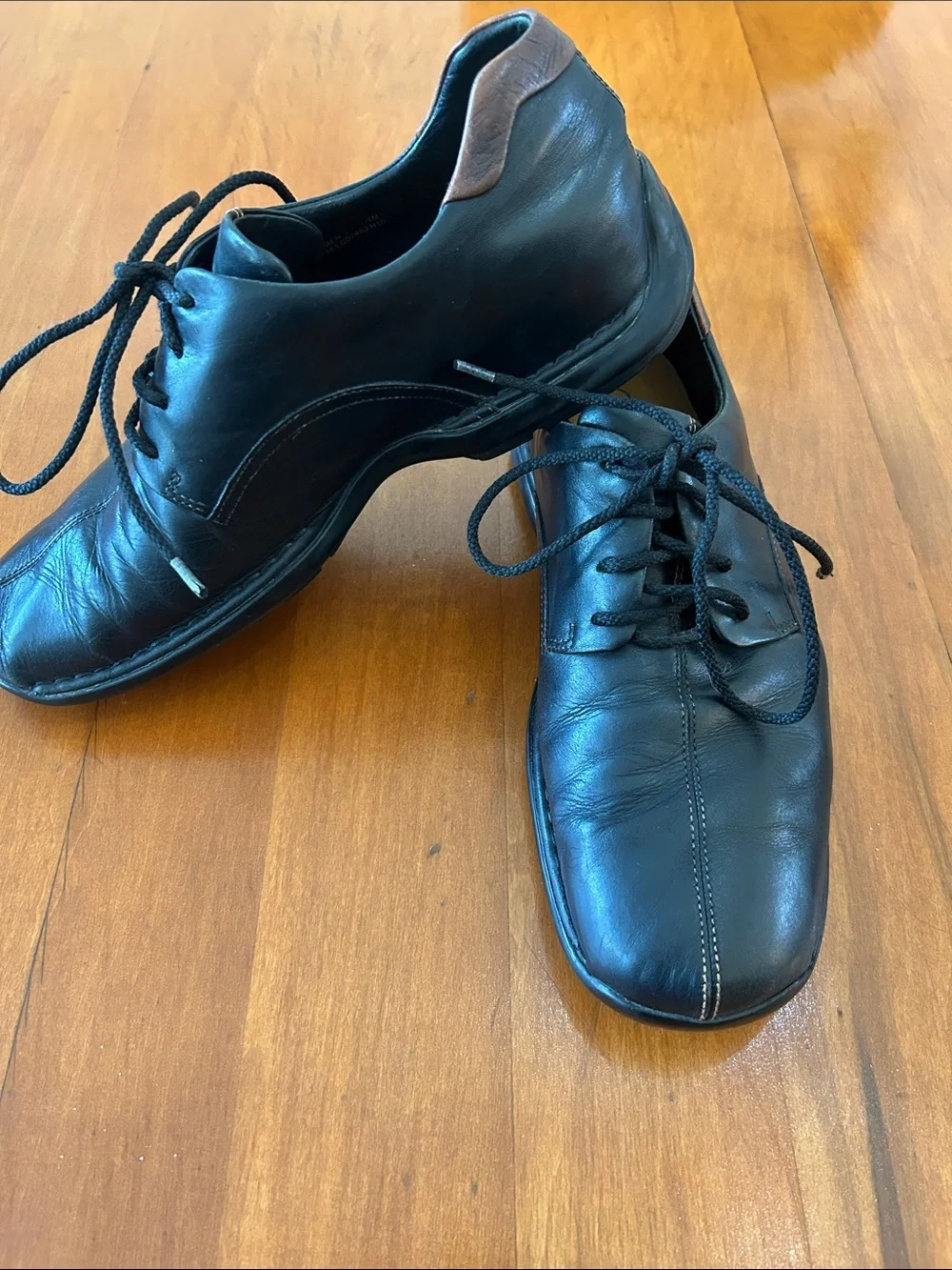 Cole Haan Zeno Black Leather Lace-Up shoes Mens 11.5